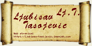 Ljubisav Tasojević vizit kartica